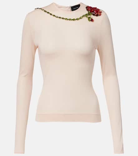 Top in mesh con cristalli - Simone Rocha - Modalova