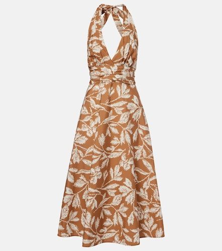 Vestido midi de algodón estampado - Max Mara - Modalova
