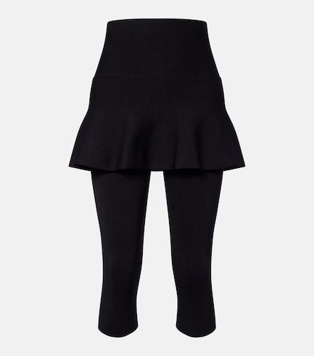 Alaïa Leggings cropped con peplum - Alaia - Modalova