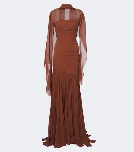 Bustier-Robe aus Georgette - Marmar Halim - Modalova