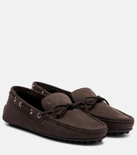Gommino shearling-lined suede boat shoes - Tod's - Modalova