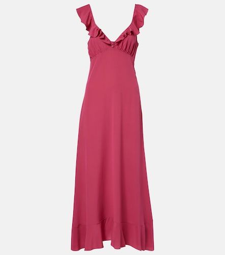 Chloé Vestido midi de seda con volantes - Chloe - Modalova