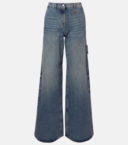 Courrèges Jeans anchos con logo - Courreges - Modalova