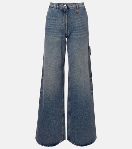 Courreges Logo wide-leg jeans - Courreges - Modalova