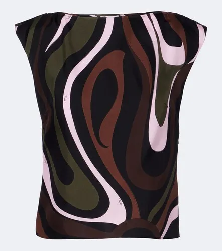 Pucci Top Marmo de sarga de seda - Pucci - Modalova