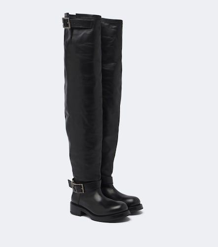 Leather over-the-knee boots - Balenciaga - Modalova