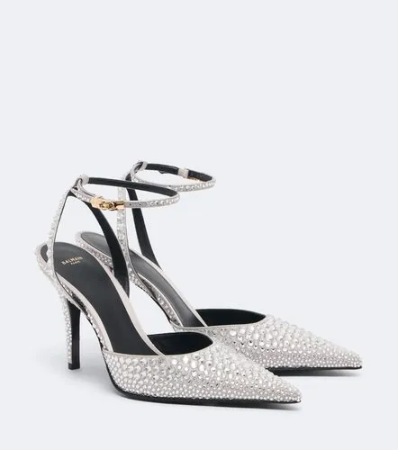 Crystal-embellished slingback pumps - Balmain - Modalova