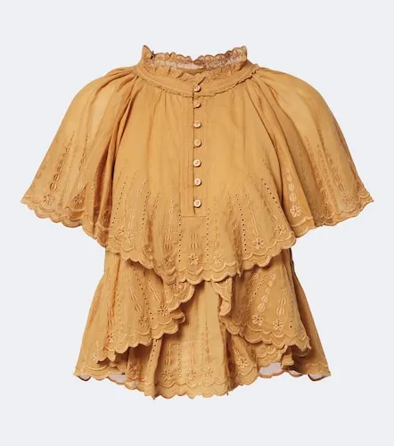 Lorna embroidered cotton top - Marant Etoile - Modalova
