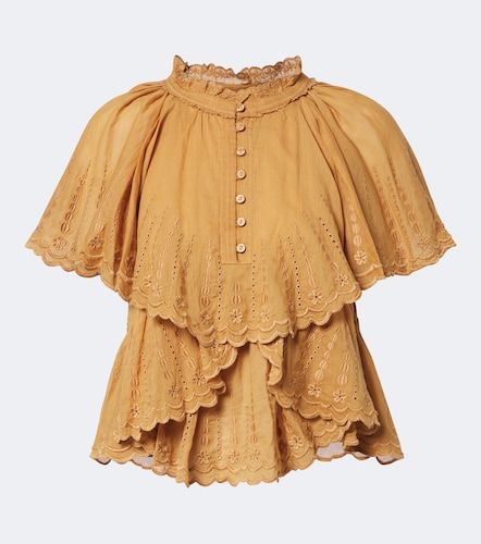 Top Lorna de algodón bordado - Marant Etoile - Modalova