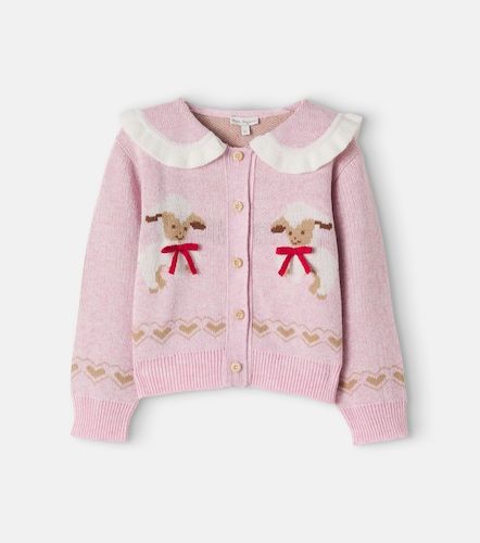 Cárdigan Laurel en jacquard con lazo - Bebe Organic - Modalova