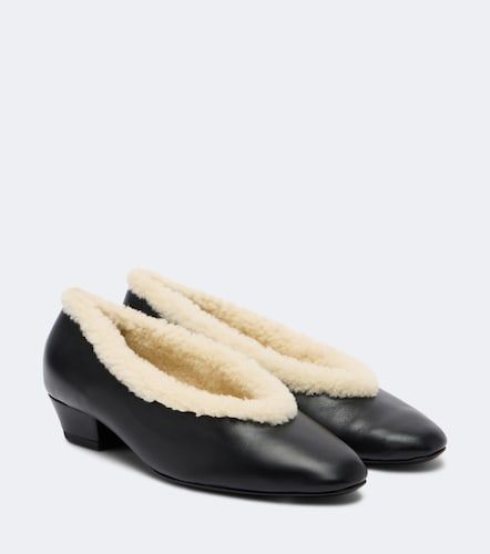 Shearling-lined leather pumps - Magda Butrym - Modalova