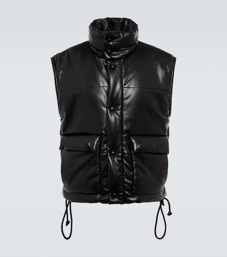 Jovan faux leather puffer vest - Nanushka - Modalova