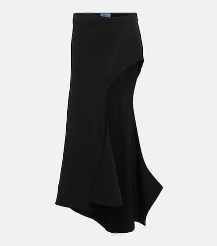 Mugler Asymmetric jersey midi skirt - Mugler - Modalova