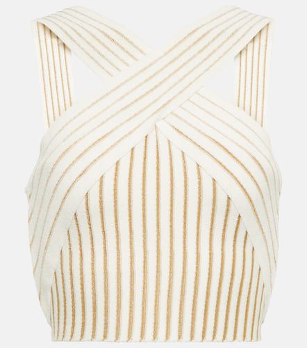 Balmain Ribbed-knit crop top - Balmain - Modalova