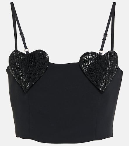 Crystal-embellished cropped top - Blumarine - Modalova