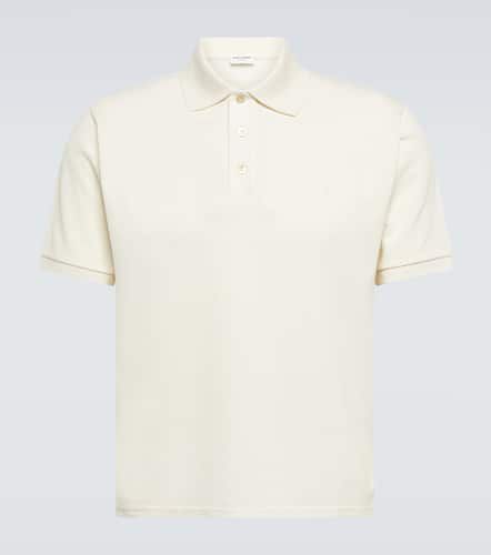 Cotton-blend piquÃ© polo shirt - Saint Laurent - Modalova