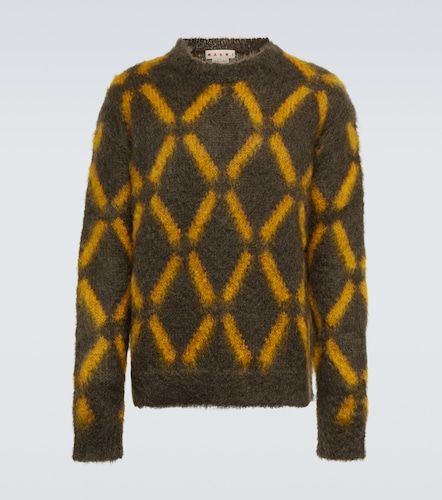 Pullover in misto mohair con intarsi - Marni - Modalova