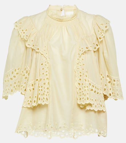 Katia broderie anglaise cotton top - Marant Etoile - Modalova