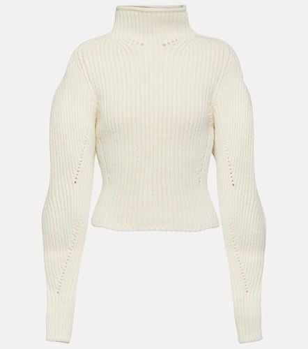 AlaÃ¯a Ribbed-knit wool-blend sweater - Alaia - Modalova