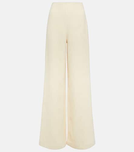 Wool and cotton corduroy wide-leg pants - Loro Piana - Modalova