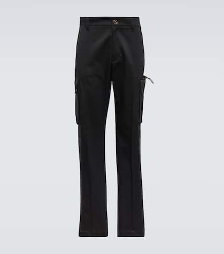 Cotton gabardine cargo pants - Versace - Modalova