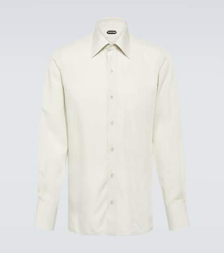 Striped lyocell-blend shirt - Tom Ford - Modalova