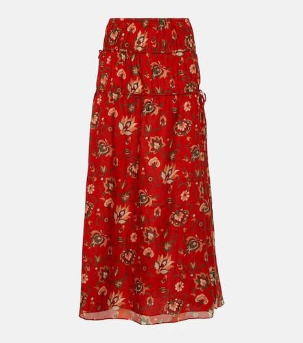 Reyes printed cotton and silk maxi skirt - SIR - Modalova