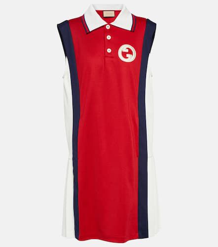 Interlocking G jersey polo minidress - Gucci - Modalova