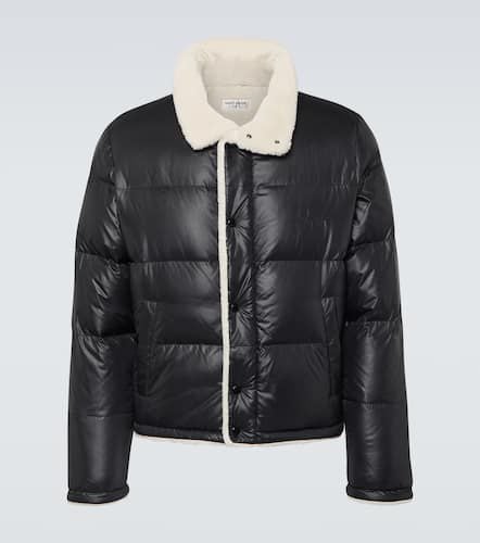 Faux shearling-lined down jacket - Saint Laurent - Modalova