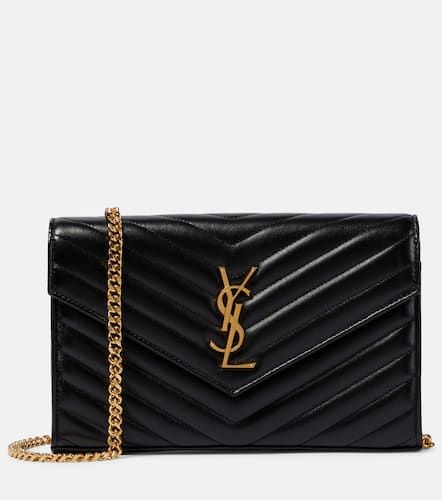 Cassandre matelassÃ© leather wallet on chain - Saint Laurent - Modalova