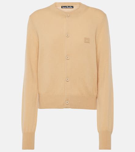 Face crewneck wool cardigan - Acne Studios - Modalova