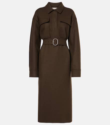 Belted wool-blend shirt dress - Jil Sander - Modalova