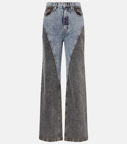 Paneled high-rise wide-leg jeans - Rotate - Modalova