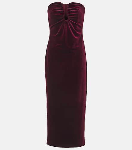 Strapless velvet midi dress - Self-Portrait - Modalova