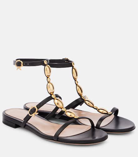 Embellished leather sandals - Gianvito Rossi - Modalova