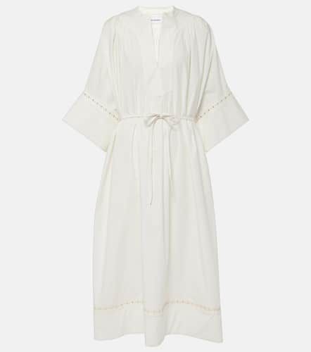 Belted cotton-blend maxi dress - Yves Salomon - Modalova