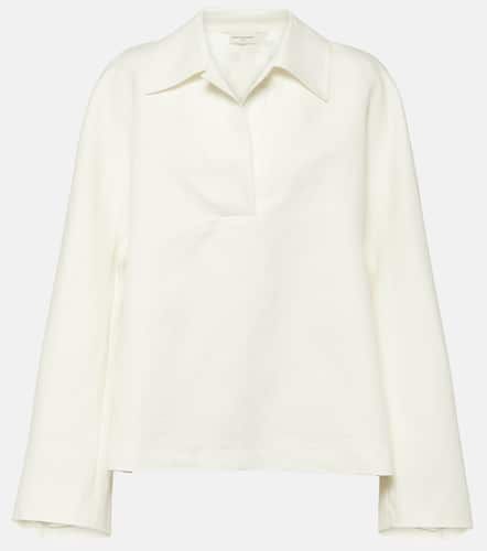 Linen and cotton-blend top - Dries Van Noten - Modalova