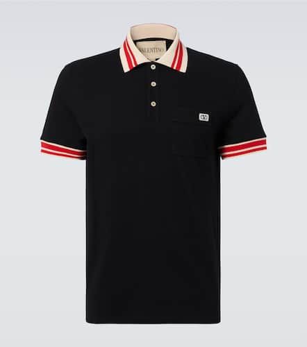 Polo VLogo in piqué di cotone - Valentino - Modalova