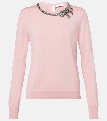 Pullover in seta e cotone - Carolina Herrera - Modalova