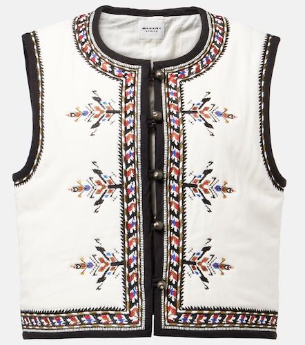 Marant Etoile Chaleco Zeana bordado - Marant Etoile - Modalova