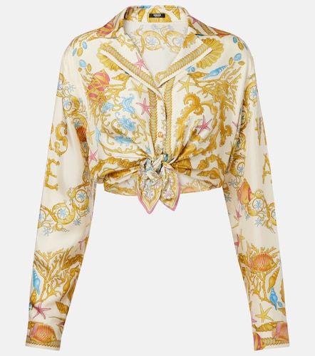 Top cropped Underwater Barocco - Versace - Modalova