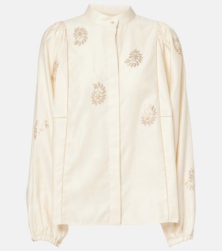 Blusa Caladio de satén de algodón - Max Mara - Modalova