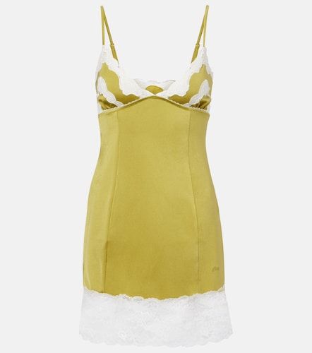 Chloé Abito sottoveste in raso con pizzo - Chloe - Modalova