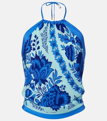Etro Top de seda con paisley - Etro - Modalova