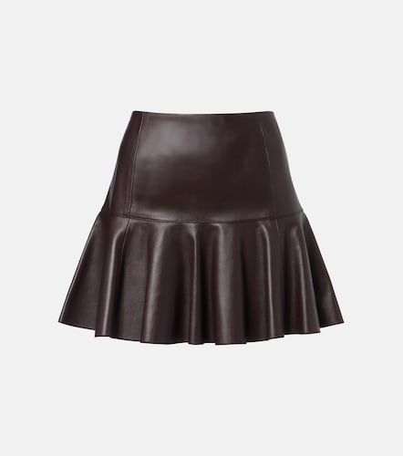 Alaïa Minifalda de piel plisada - Alaia - Modalova
