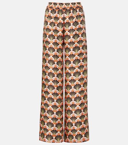 Printed silk palazzo pants - La DoubleJ - Modalova