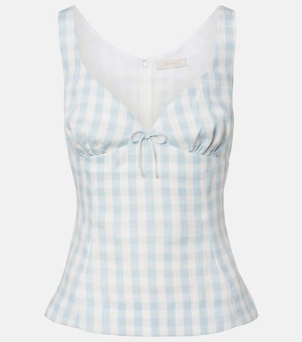Faithfull Martuba gingham linen top - Faithfull - Modalova