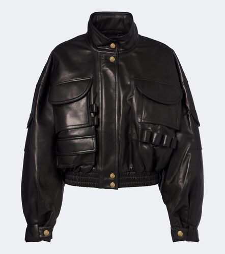Balmain Cropped leather jacket - Balmain - Modalova