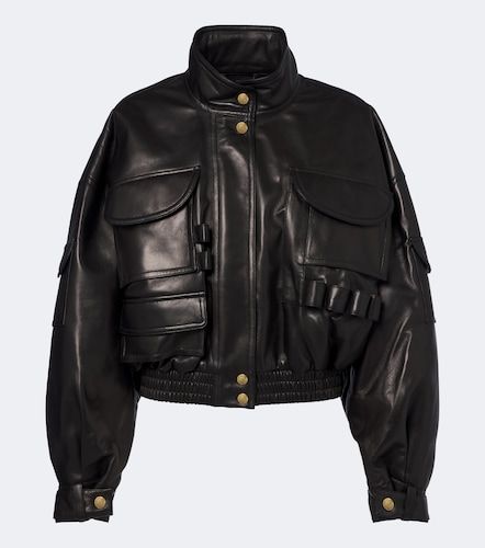 Balmain Cropped leather jacket - Balmain - Modalova