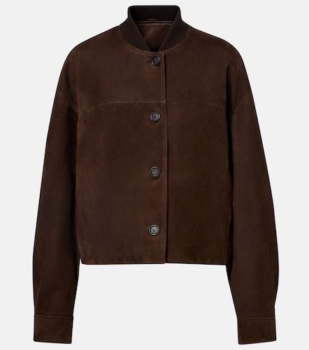 Cropped suede jacket - Brunello Cucinelli - Modalova